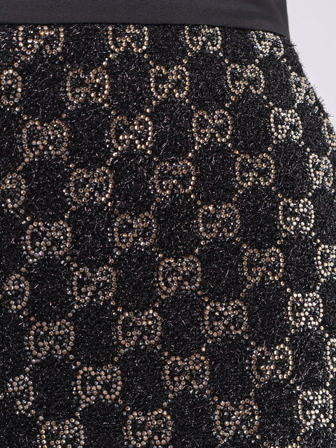 Lightweight Lamé Wool Tweed Shorts