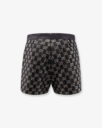 Lightweight Lamé Wool Tweed Shorts