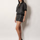 Lightweight Lamé Wool Tweed Shorts