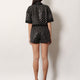 Lightweight Lamé Wool Tweed Shorts