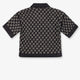 Lightweight lamé wool tweed top