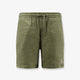 Linen bermuda shorts with embroidered logo
