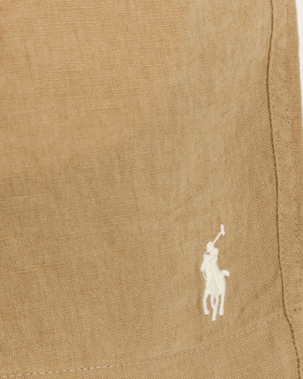 Linen bermuda shorts