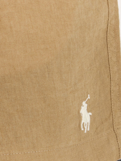 Linen bermuda shorts
