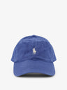 Linen hat with embroidered logo on the front
