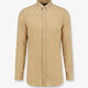 Linen shirt with logo embroidery