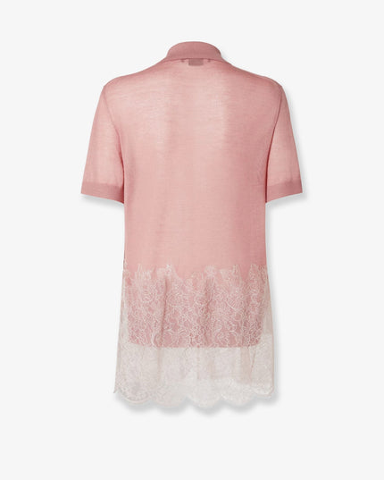 Lingerie cashmere and silk polo shirt