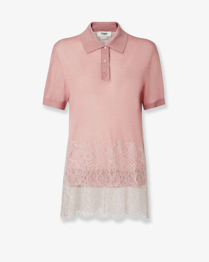 Lingerie cashmere and silk polo shirt