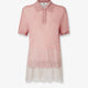 Lingerie cashmere and silk polo shirt