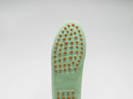 Women's Penny Driving Loafers, lagoon green suede