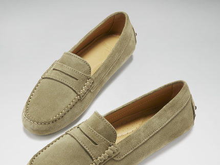 Women's Penny Driving Loafers, truffle suede