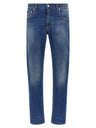 Logo embroidery jeans