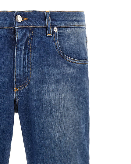 Logo embroidery jeans