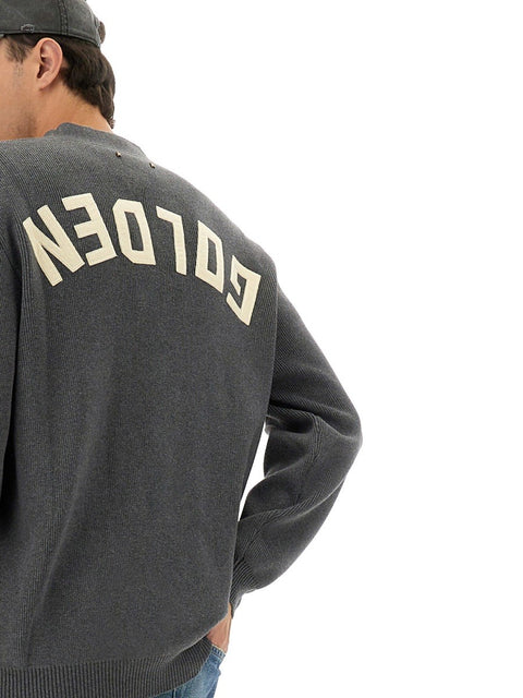 LOGO LAPEL CARDIGAN