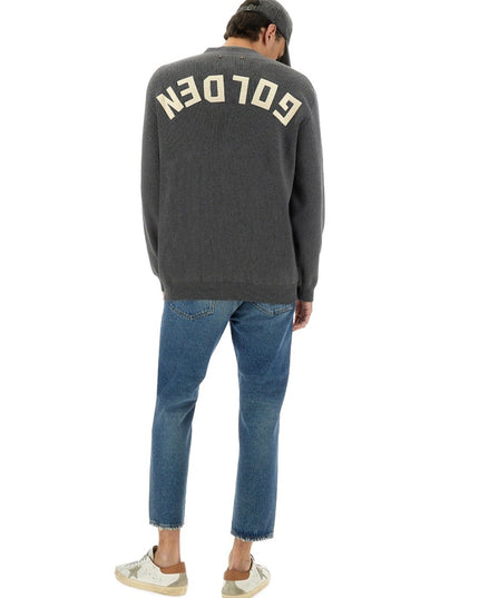 LOGO LAPEL CARDIGAN
