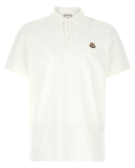 Logo patch polo shirt