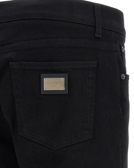 Logo plaque jeans