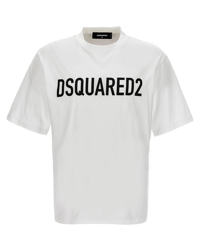 Dsquared2 Logo T-Shirt | Weiss/Schwarz