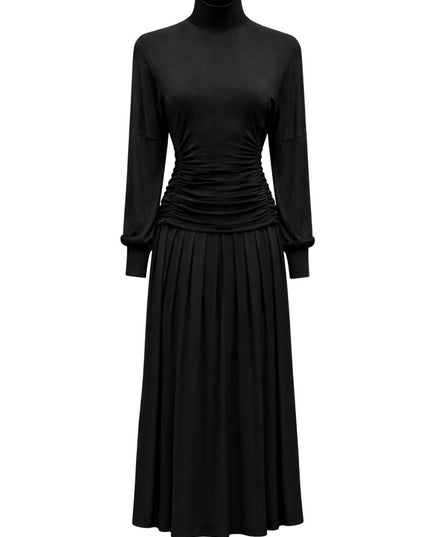LONG DRESS WITH HIGH NECK