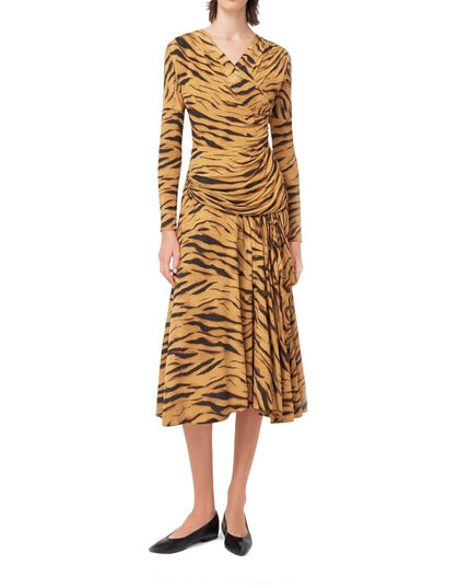 LONG DRESS WITH "ZEBRA" PRINT