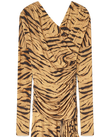 LONG DRESS WITH "ZEBRA" PRINT