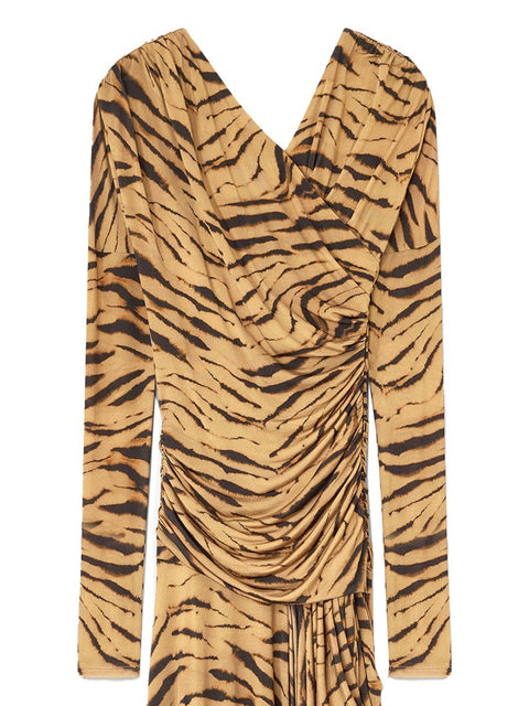 LONG DRESS WITH "ZEBRA" PRINT