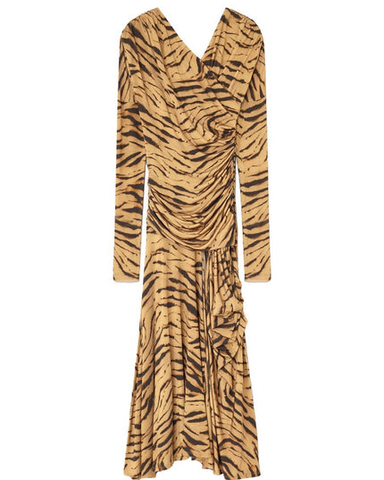 LONG DRESS WITH "ZEBRA" PRINT