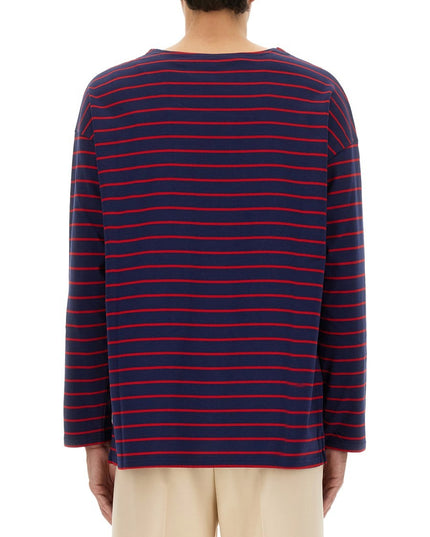 LONG SLEEVE T-SHIRT WITH "CHEZ VALENTINO" PRINT