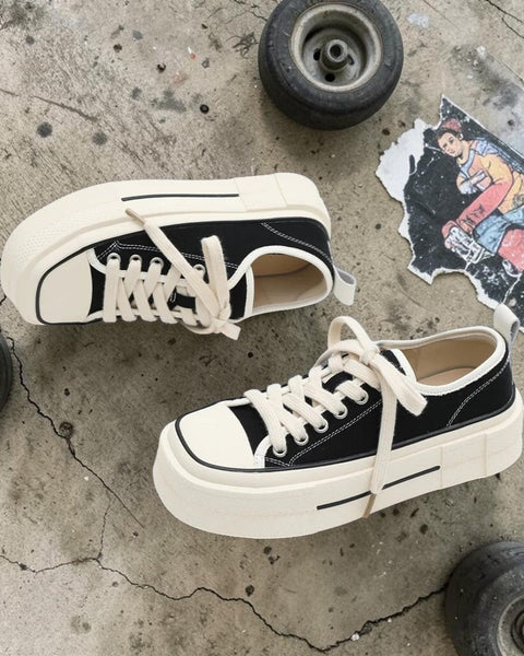 Low-Top Casual Flat Canvas Shoes