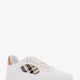 Low-top leather sneakers with Check inserts