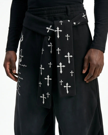 MaisonGrozavu – Elevated Obsidian Trousers | Black & Gray