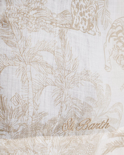 Maeve ramie shorts with floral motif