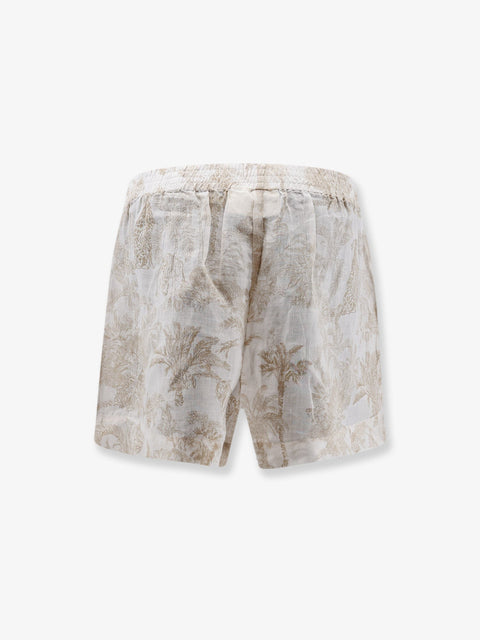 Maeve ramie shorts with floral motif