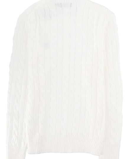 MAGLIA A TRECCE CON LOGO