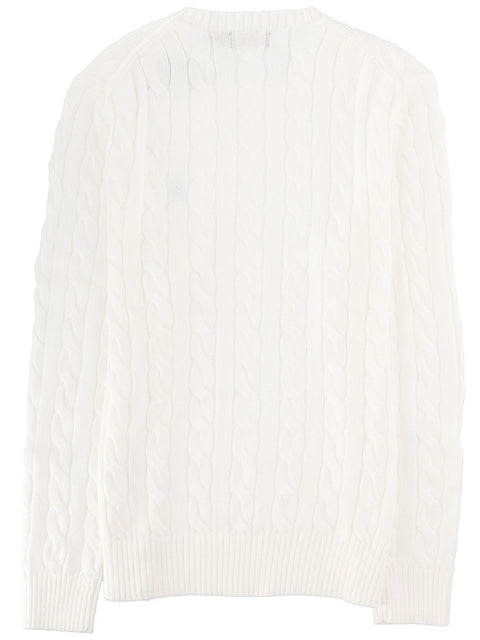 MAGLIA A TRECCE CON LOGO