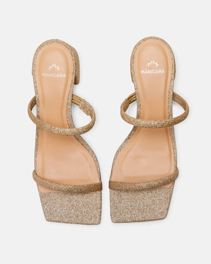Maiate Textil-Mules Gold