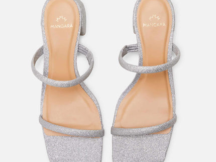 Maiate Textil-Mule Silber