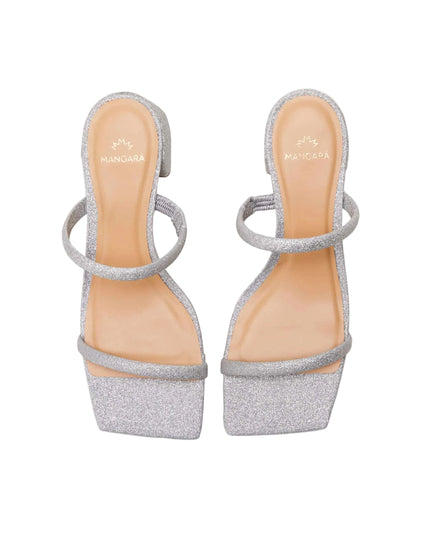Maiate Textil-Mule Silber