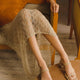 Maiate Textil-Mules Gold –