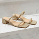 Maiate Textil-Mules Gold –