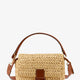Mamma Baguette Medium raffia crossbody bag