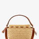 Mamma Baguette Medium raffia crossbody bag