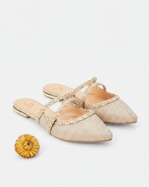 Mangará Amburana Women's Mules Beige - Sustainable-2