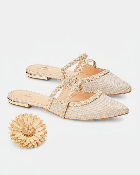 Mangará Amburana Women's Mules Beige - Sustainable-3