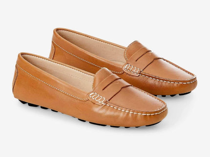 Angico Kalbsleder-Penny-Loafer Braun