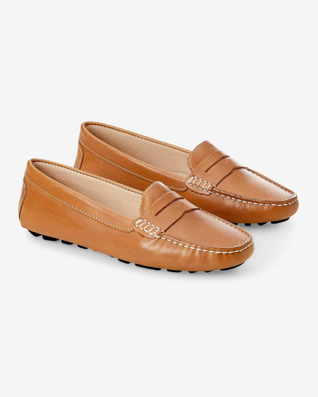 Angico Kalbsleder-Penny-Loafer Braun