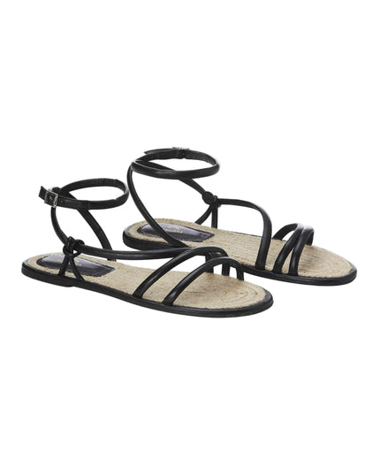 Mangará Angico Riemchensandalen – Schwarzes Leder