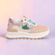 Modische Plateau-Sneaker (Violet Blossom)