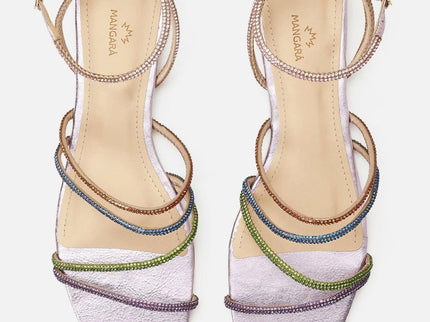 Arca Leder-Sandalen Lila