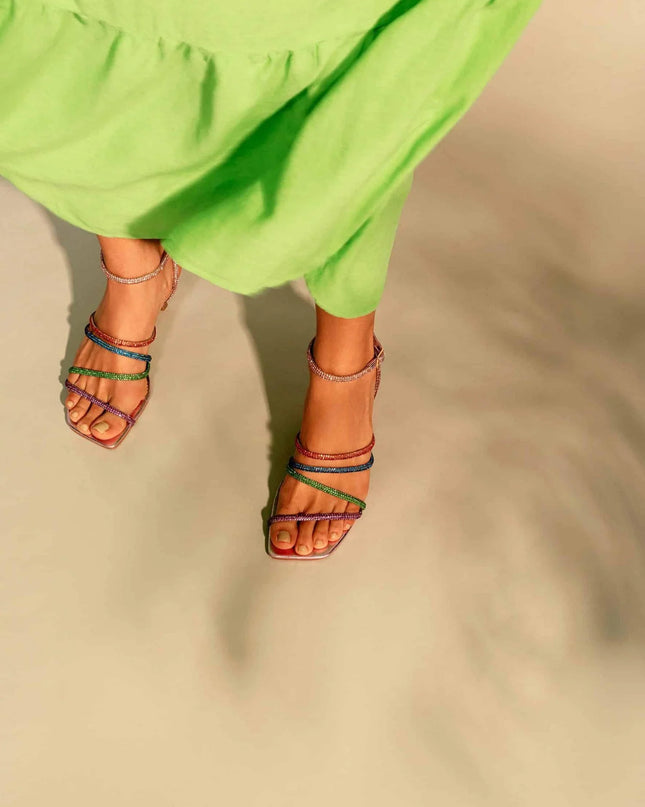 Arca Leder-Sandalen Lila